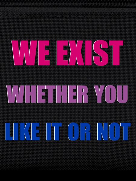 We Exist - Drapeau bisexuel