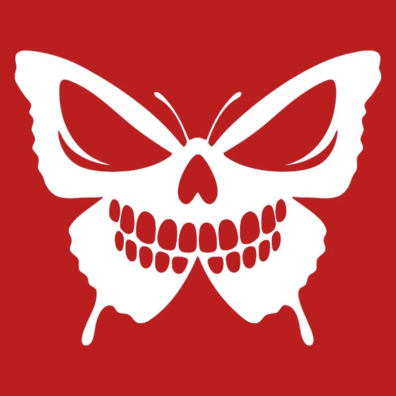 Conception complexe de crâne de papillon