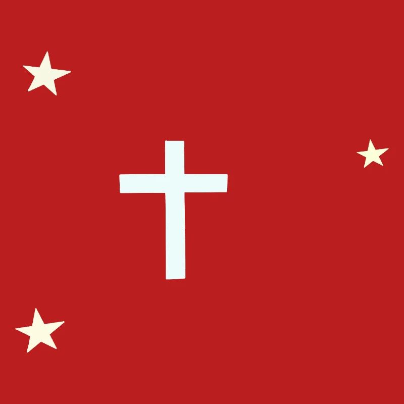 Croix céleste avec étoiles