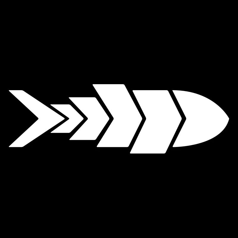 Flèche de poisson minimaliste | Conception de flèche de poisson