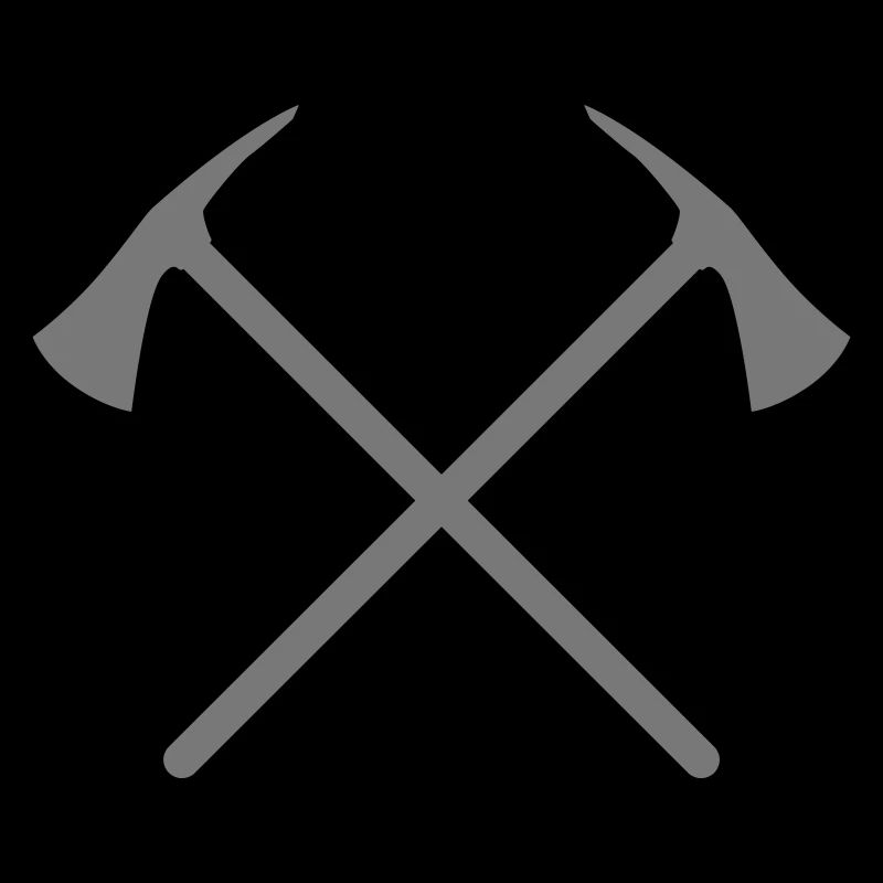 Fire brigade, axe crossed
