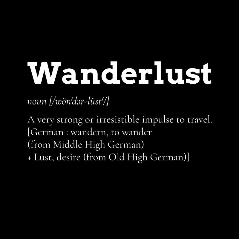 Wanderlust Fernweh Geschenk Backpacker Urlaub
