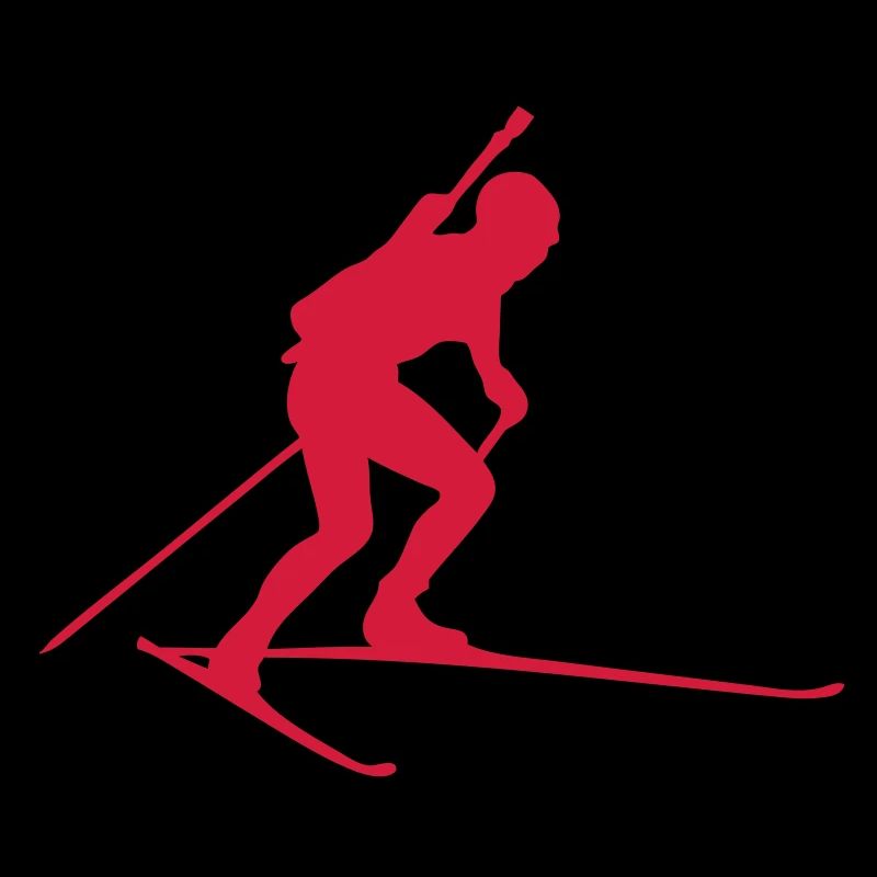background biathlon ski race silhouette1