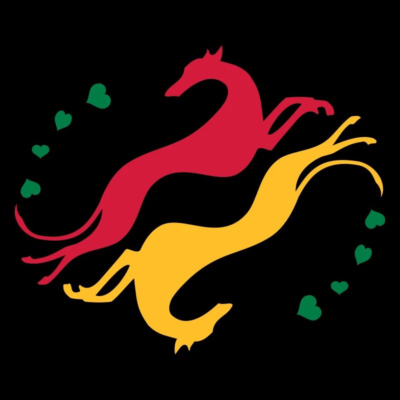 Lévriers tête-bêche