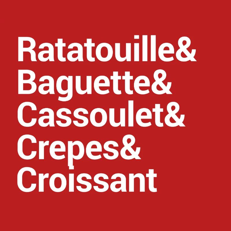 Culinary Word Art Typography Design