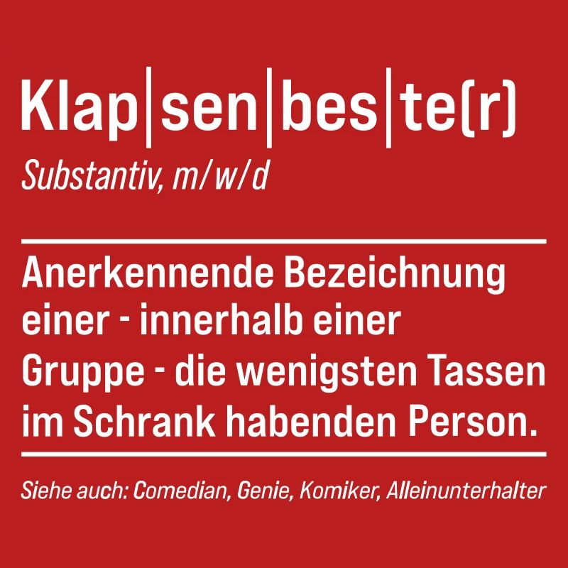 Klapsenbester Definition Fun Sprüche