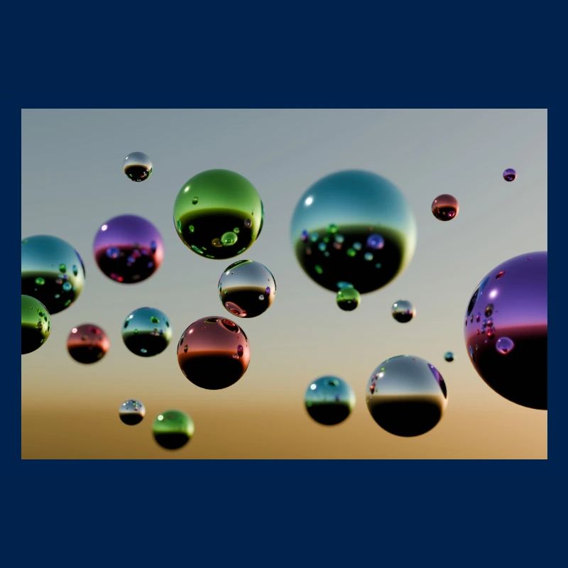 Bulle multicolore