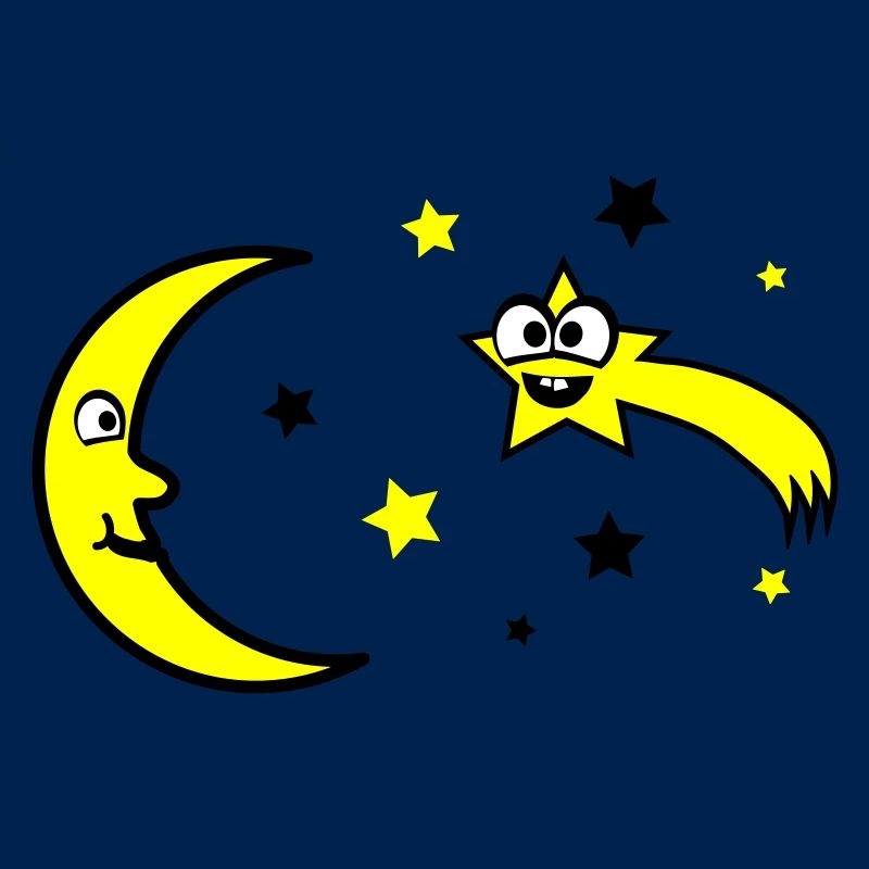Lune et étoiles