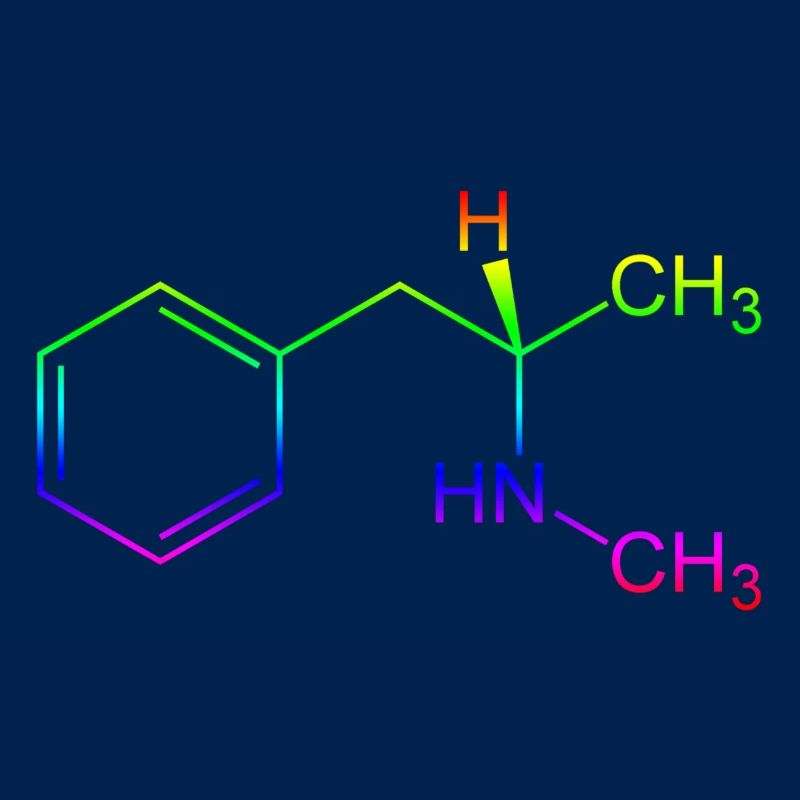 Methamphetamine Crystal Meth structural formula
