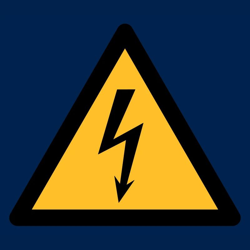 Symbole de danger - High Voltage (2 couleurs)