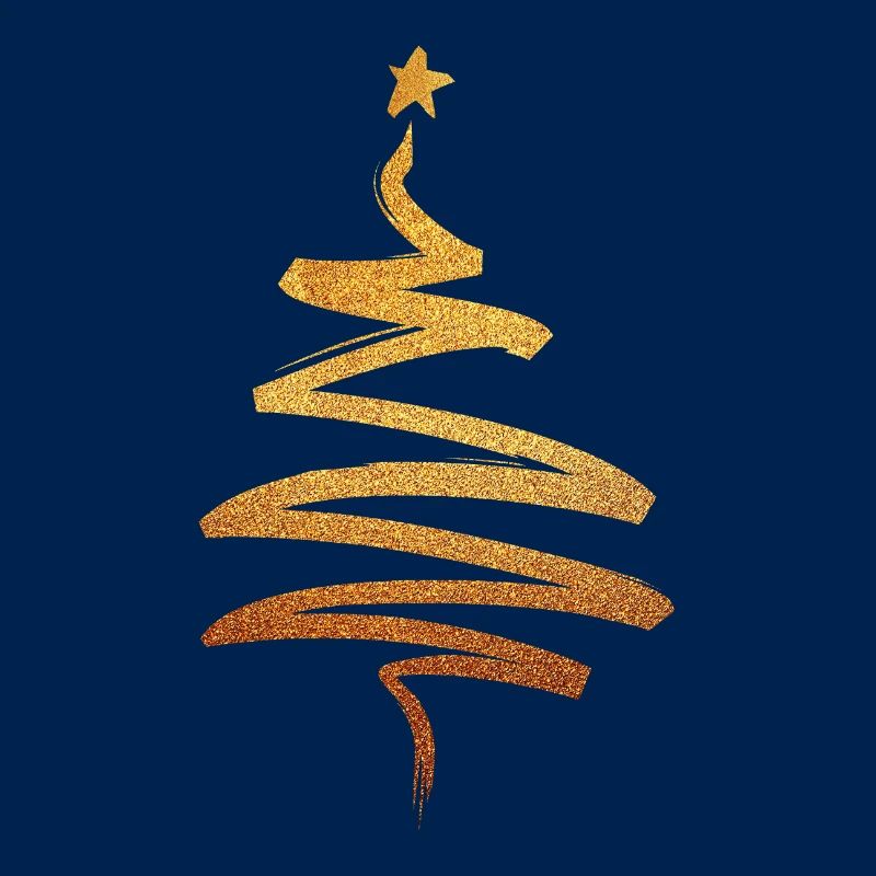 Weihnachtsbaum - Gold Geschenk Geschenkidee