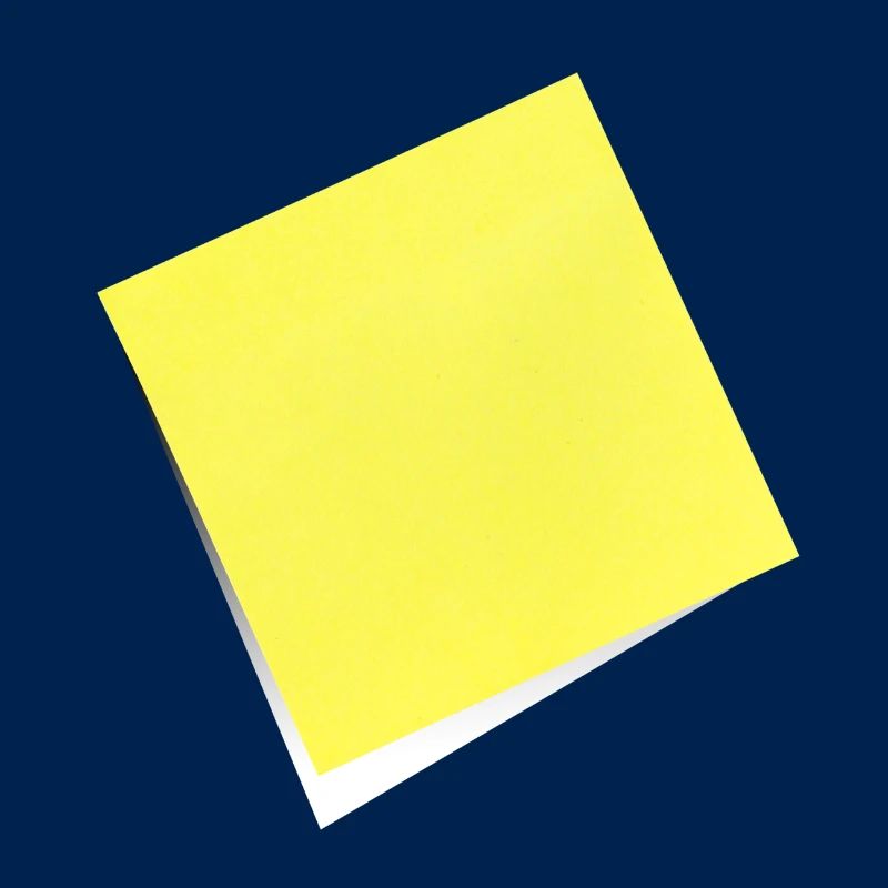 gelber Notizzettel , Klebezettel , sticky note
