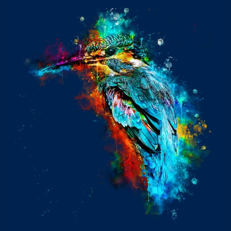 gxp oiseau de glace kingfisher eau éclaboussures