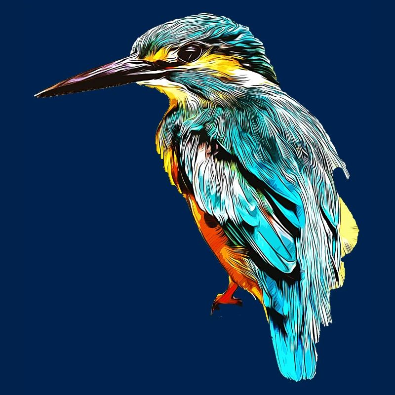 gxp ice bird kingfisher vector art
