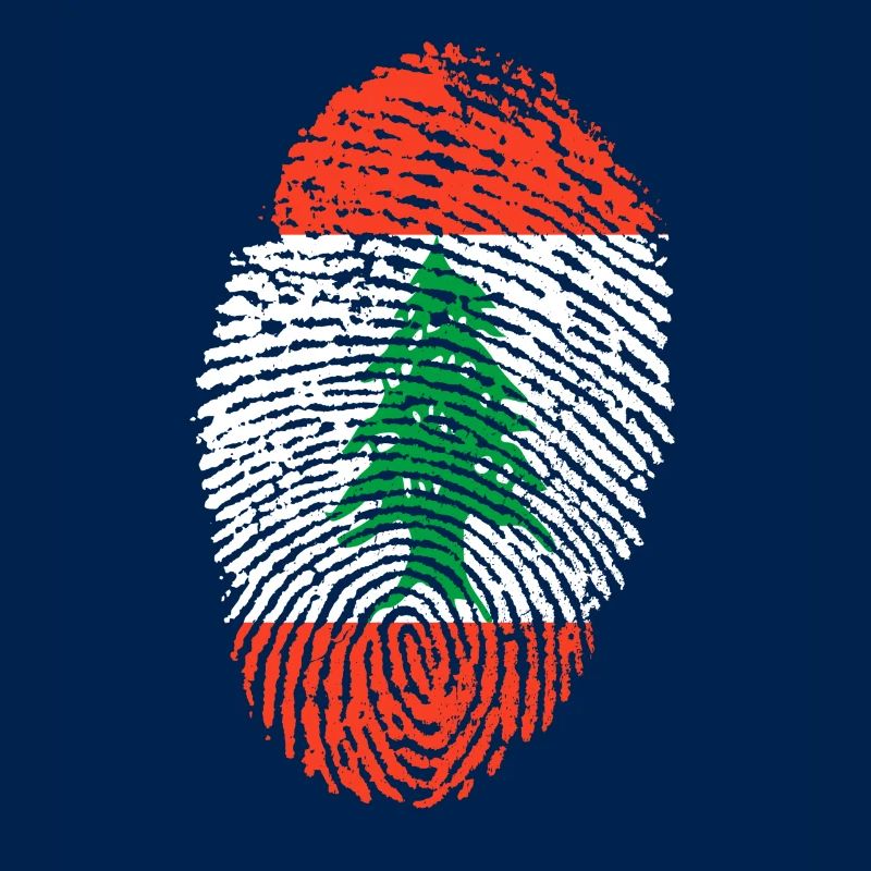 empreintes digitales j'aime LIBANON