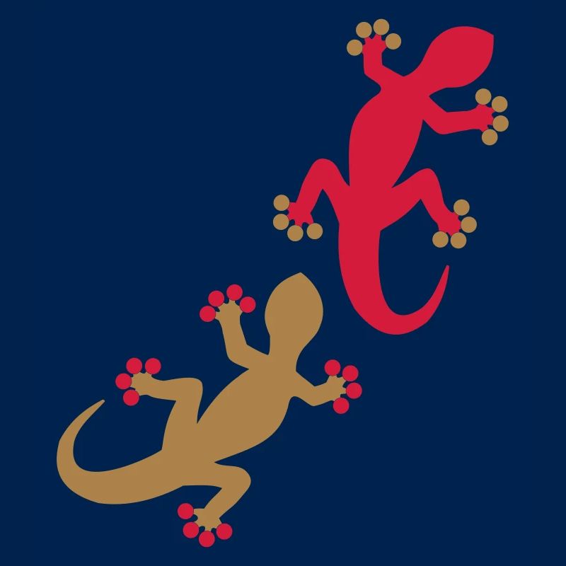 Zwei Geckos 2c