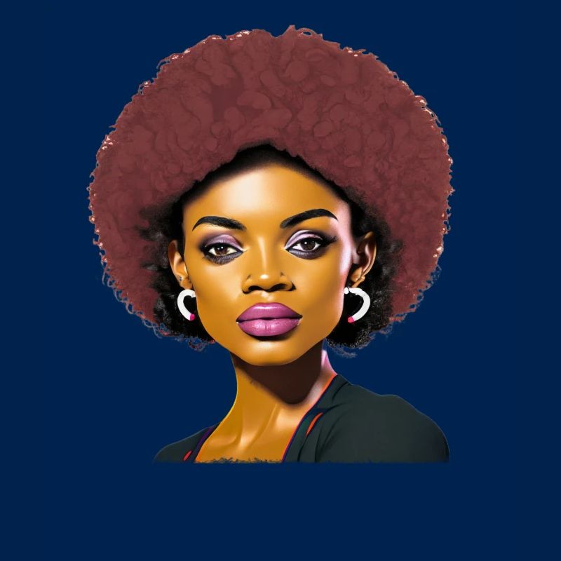 Dame à l’afro