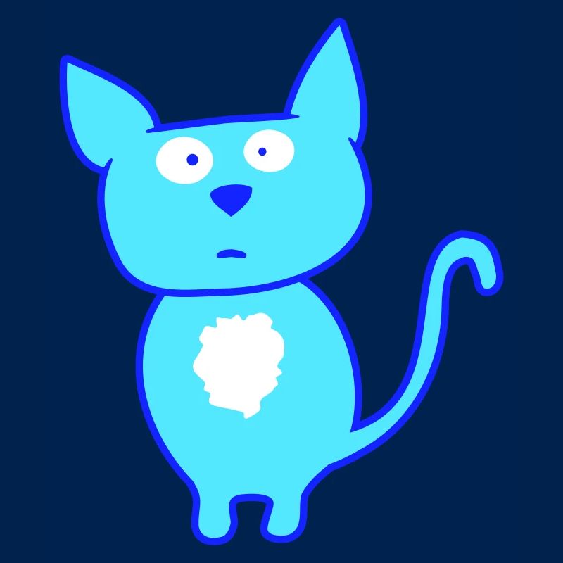 Confused cat looking curious funny grimace