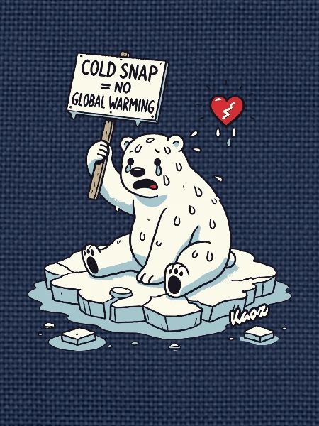 Schwitzender Eisbär Klimawandel Protest