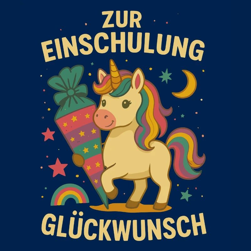 Einschulung Einhorn Schulanfang Grundschule