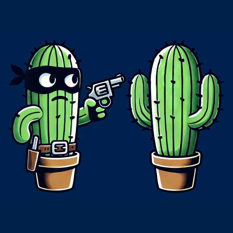 Raid drôle de cactus dans le Far West