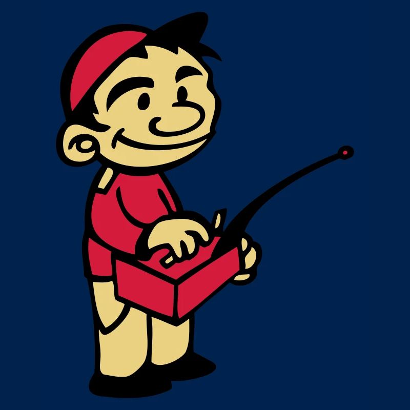 modell Kind mit Modellfunksteuerung