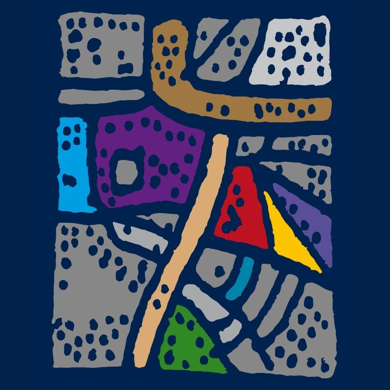 Farben Abstrakt - Teppich