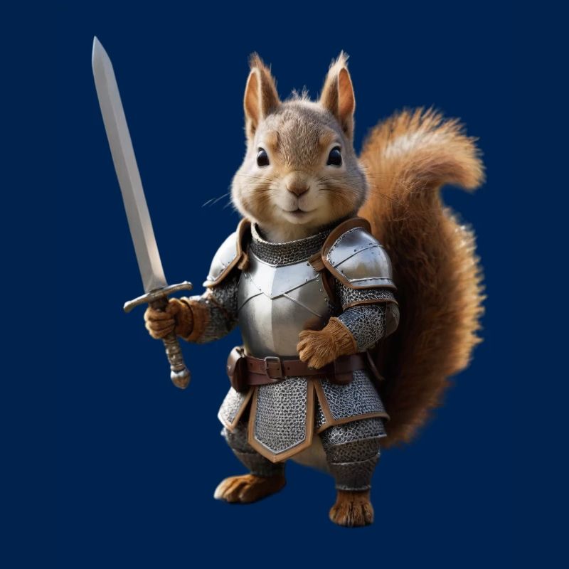 écureuil chevalier épée 3