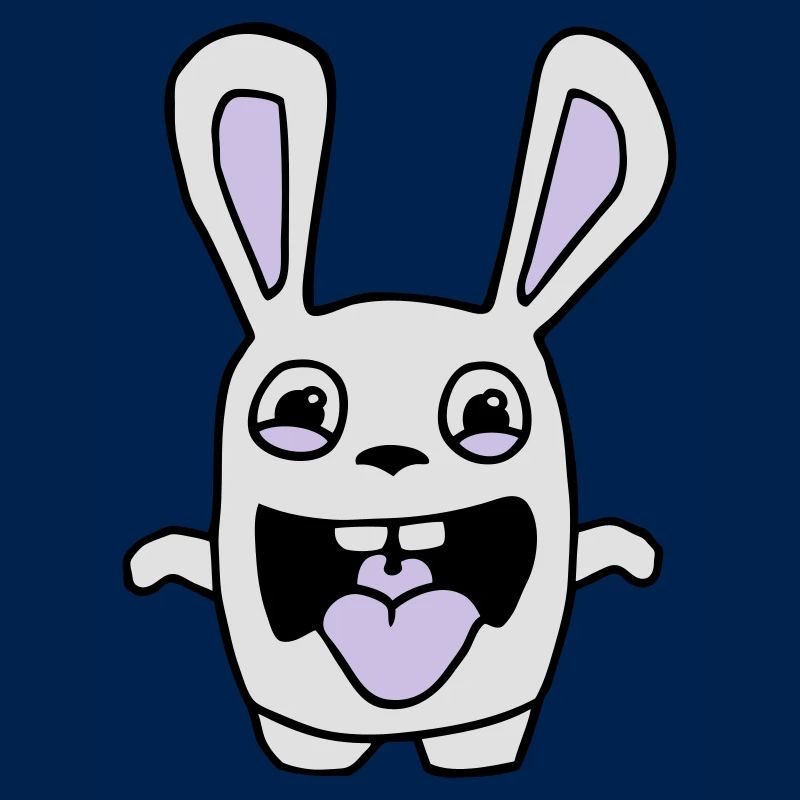 drawing cute rabbit stupid comic style cartoon fun