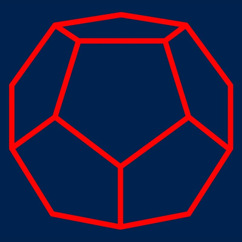 Roter Dodekaeder