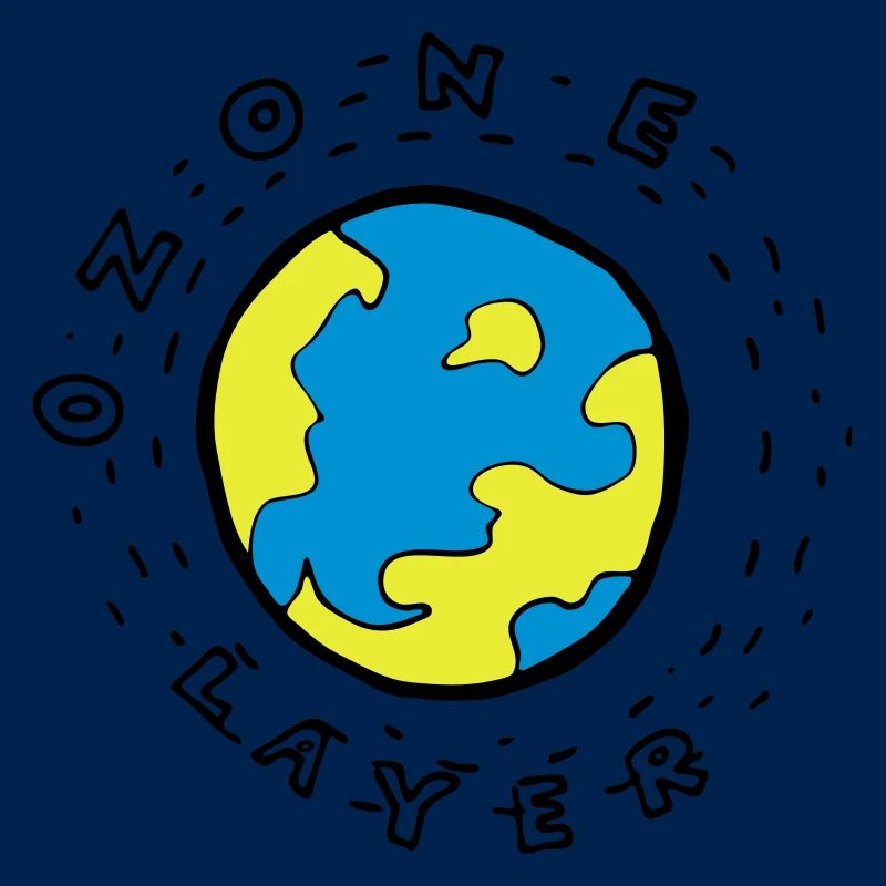 Earth's Ozone Layer Drawing