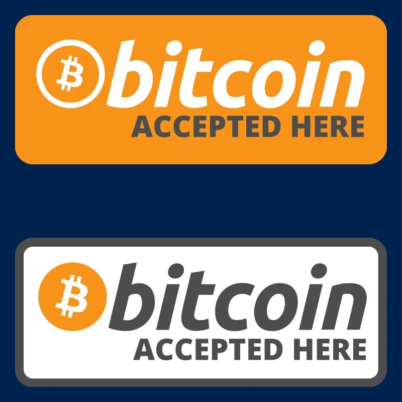 Bitcoin hier akzeptiert - Sticker Pack