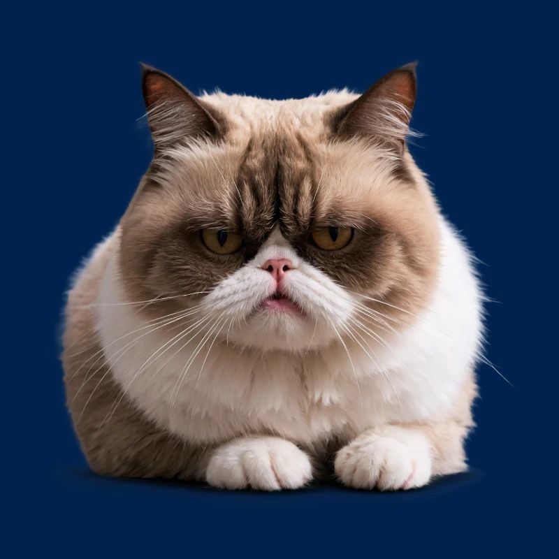 Grumpy Monday Cat, Mürrische Katze, Montagsmuffel