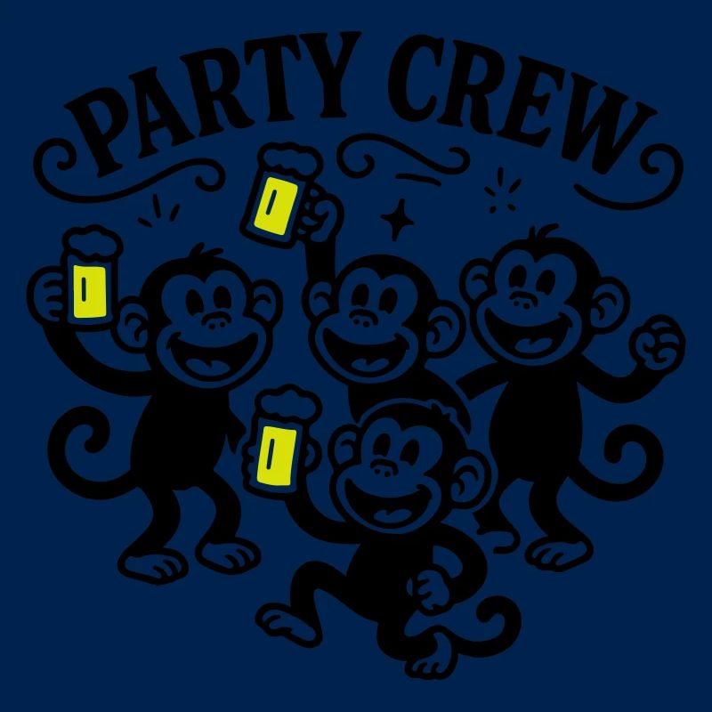 Party Crew Affe Bier