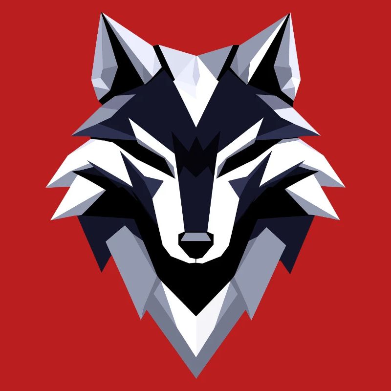 Wolf Low Poly Logo Design