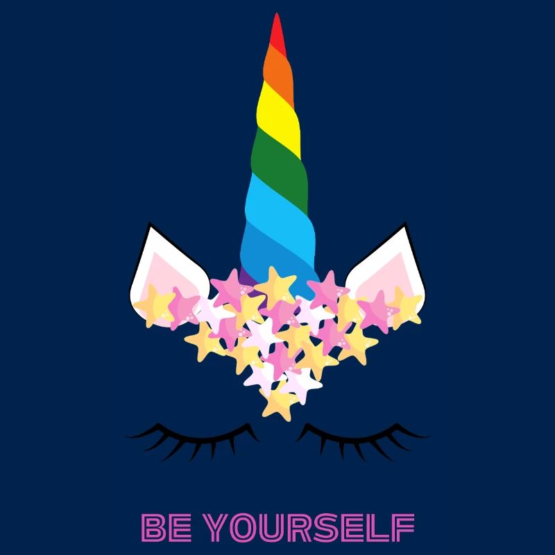 Be Yourself, LGBTQ+, CSD, Regenbogen, Einhorn