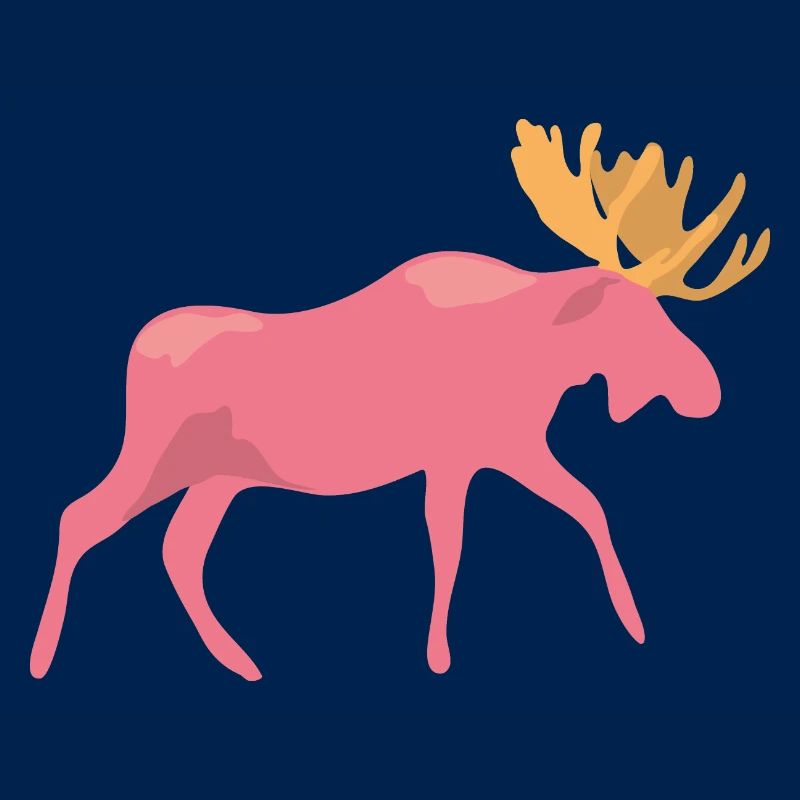pinker Elch