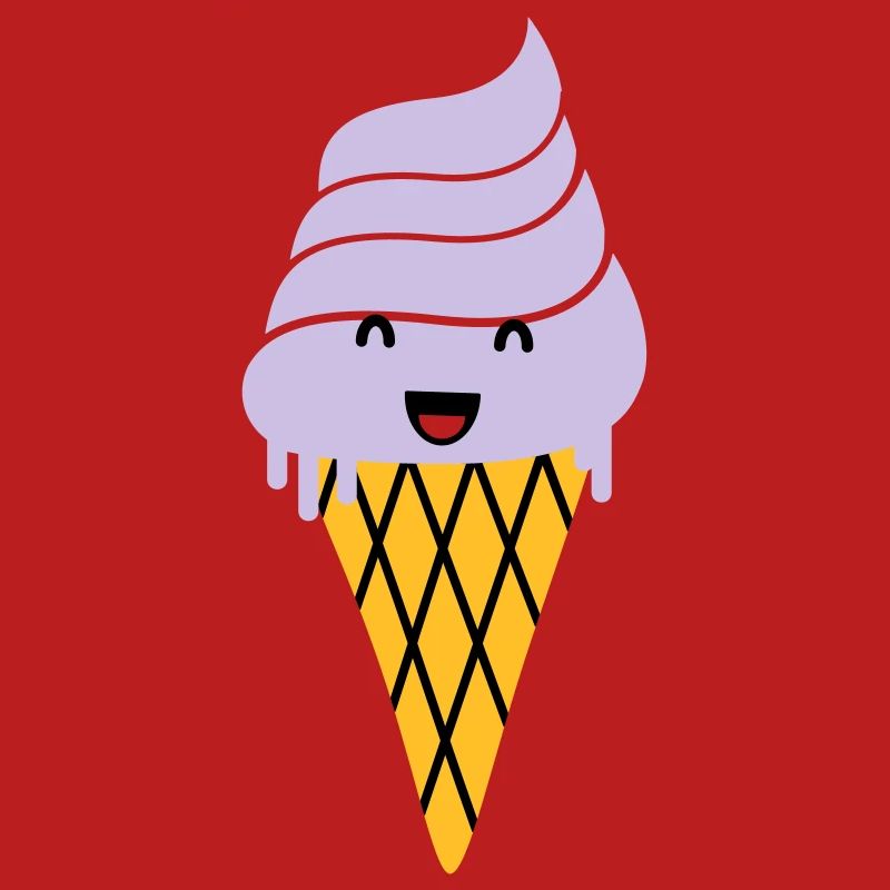 crème glacée - crème glacée de gaufre