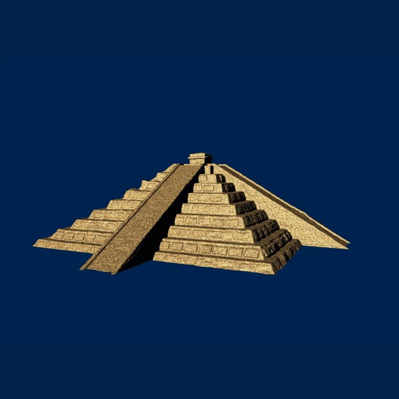 maya pyramide gold