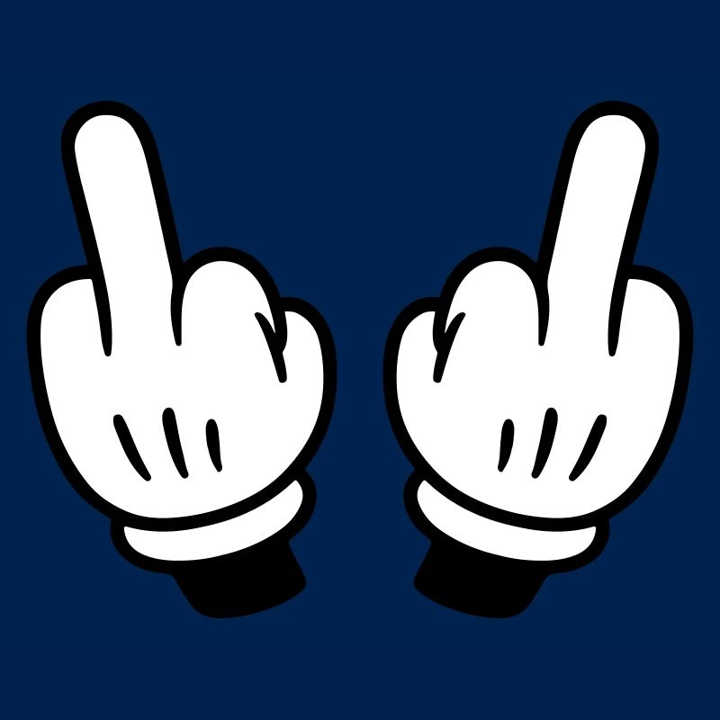 Mittelfinger Hand Comic