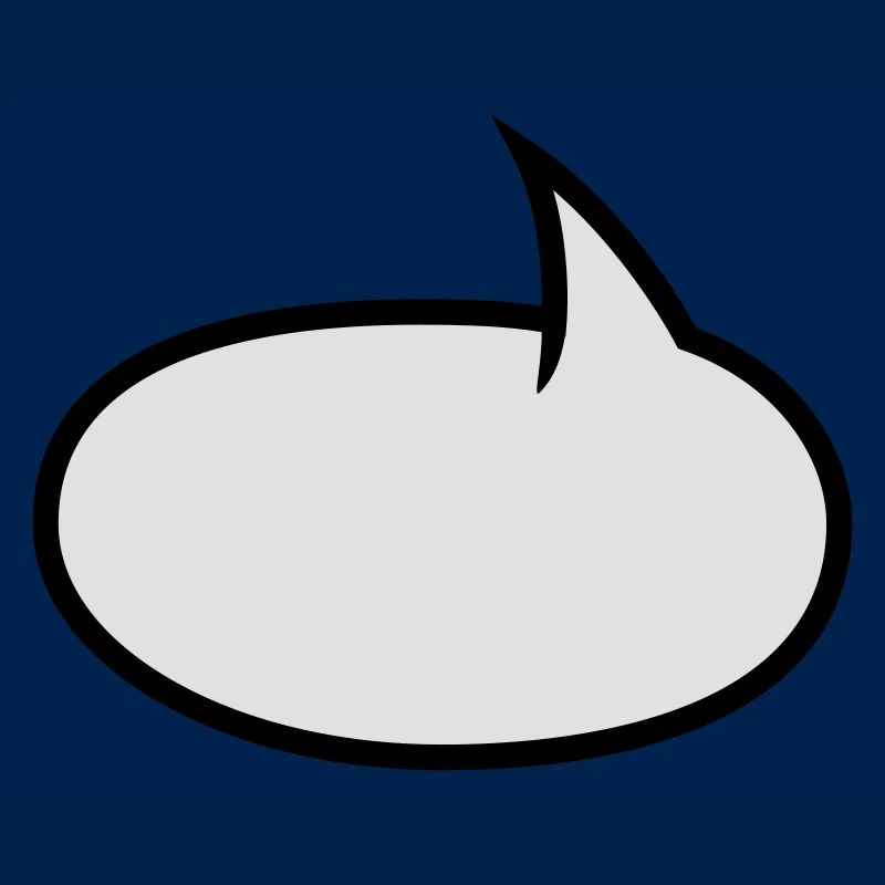 Two-tone comic bubble