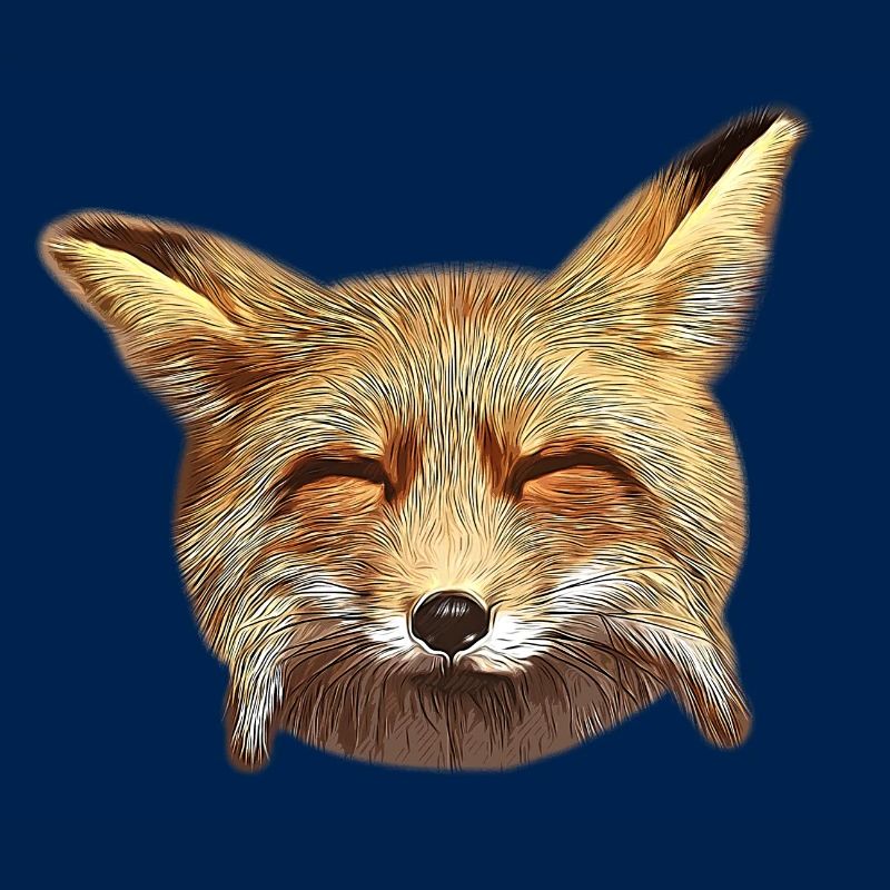 gxp fox renard week-end joyeux heureux vector art