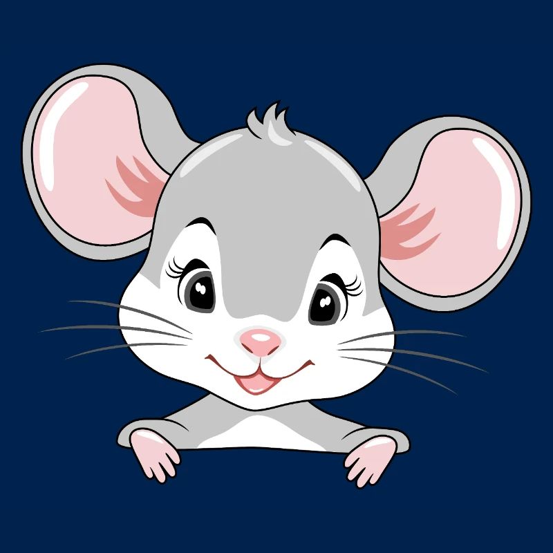 Mignon bébé souris qui regarde