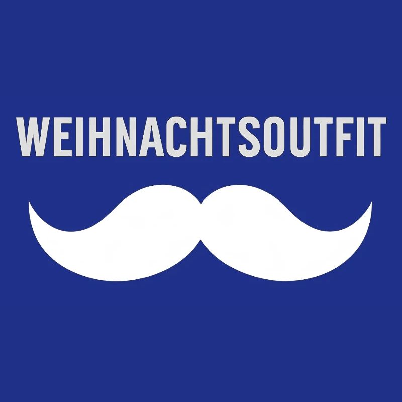 Weihnachtsoutfit mit Schnurrbart
