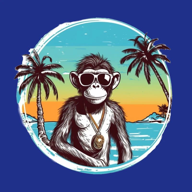 Cool Monkey * Conception de plage d’été