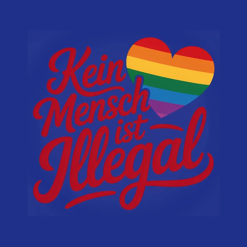 No One Is Illegal - Cool Pride Logo