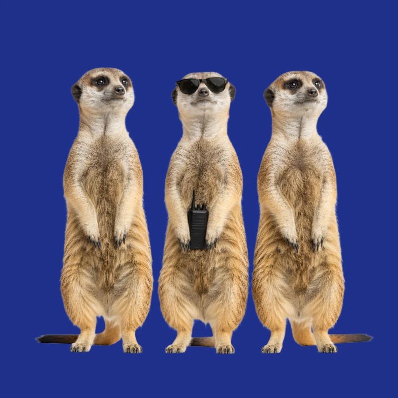Funny Erdmänchen Security Team