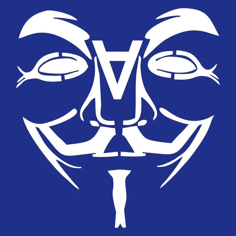Visage de conception anonyme avec un