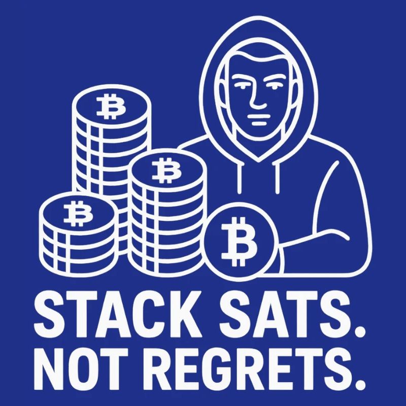 Conception de sweat à capuche Bitcoin – Stack Sats. Pas de regrets.