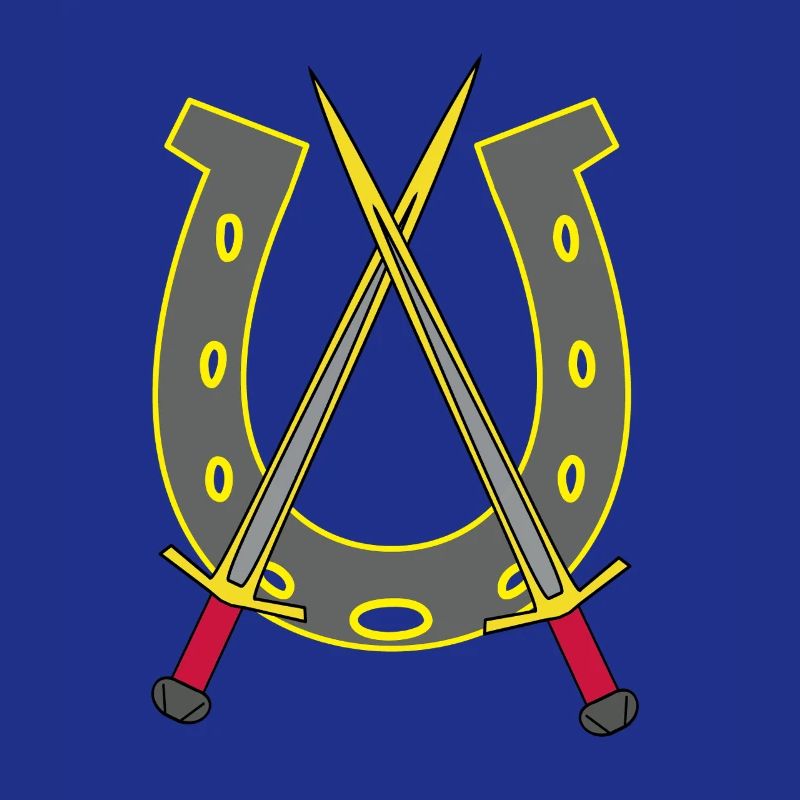 Chevalier médiéval épée épées fer à cheval